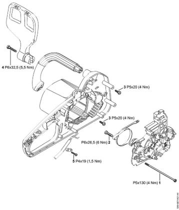 Tightening torques Electric chain saws (MSE) MSE 141 C-Q Stihl