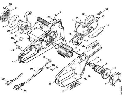 Electric motor MSE 220 C Electric chain saws (MSE) MSE 220 C Stihl
