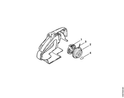 Rewind starter (35.85), (25.84) Gasoline chain saws (MS) 009 E Stihl