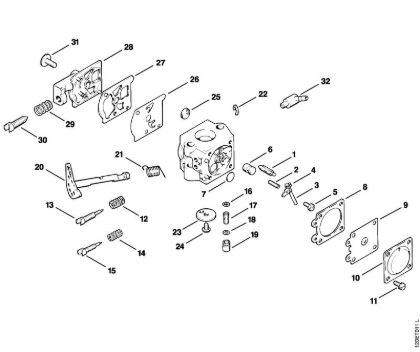 Carburetor WT-29 Gasoline chain saws (MS) 011 AVE Stihl
