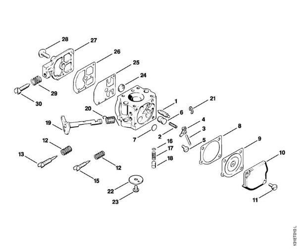 Carburetor C1S-S1 Gasoline chain saws (MS) 012 AVEQ Stihl