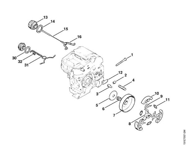 Clutch Gasoline chain saws (MS) 012 AVTEQ Stihl
