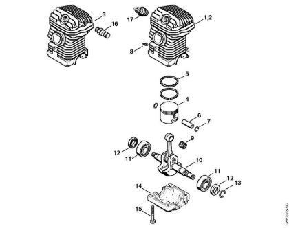 Engine 023, 023 L Gasoline chain saws (MS) 023 Stihl