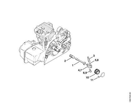 Oil pump Gasoline chain saws (MS) 023 Stihl