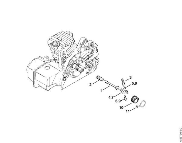 Oil pump Gasoline chain saws (MS) 023 Stihl