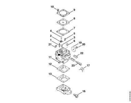 Carburetor HU-54 (40.88) Gasoline chain saws (MS) 024 Stihl