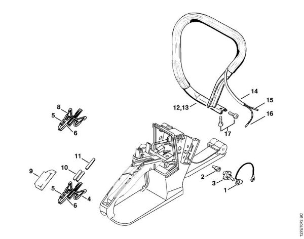 Heating Gasoline chain saws (MS) 024 SW Stihl
