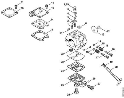 Carburetor WT-426 Gasoline chain saws (MS) 026 Stihl