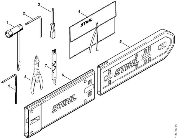Tools, Extras Gasoline chain saws (MS) 028 Stihl