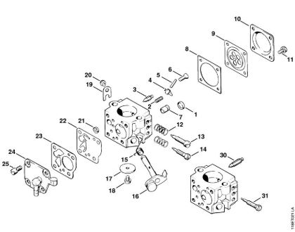 Carburetor Tillotson Gasoline chain saws (MS) 028 WB Stihl
