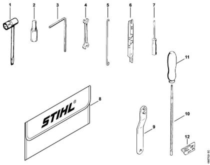 Tools, Extras Gasoline chain saws (MS) 032 AV Stihl