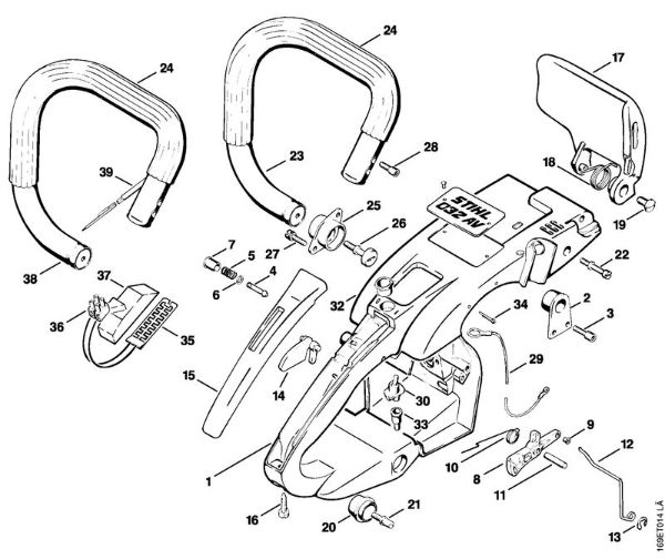 Handle frame Gasoline chain saws (MS) 032 AVE Stihl