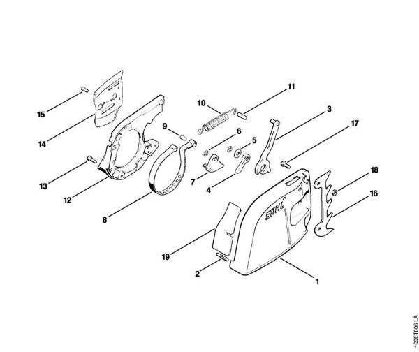 Chain brake Gasoline chain saws (MS) 032 AVEQW Stihl