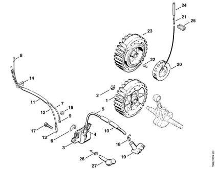 Ignition system Gasoline chain saws (MS) 036 W Stihl