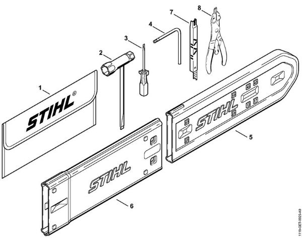 Tools, Extras Gasoline chain saws (MS) 038 Stihl