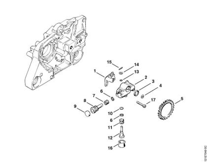 Oil pump Gasoline chain saws (MS) 038 W Stihl