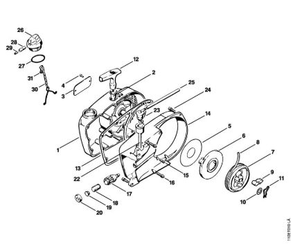 Rewind starter Gasoline chain saws (MS) 041 AVEQ Stihl
