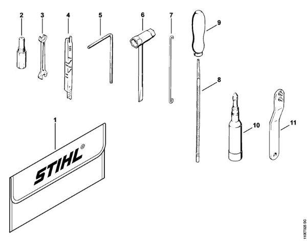 Tools, Extras Gasoline chain saws (MS) 041 AVEQ Stihl