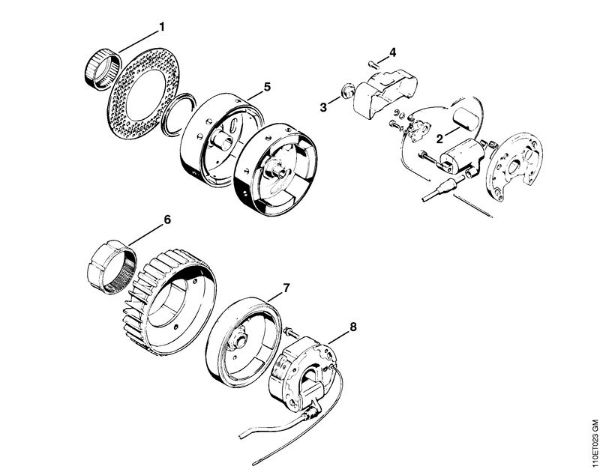 Ignition system (27.79) Gasoline chain saws (MS) 041 AVQ Stihl