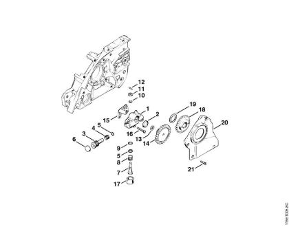 Oil pump Gasoline chain saws (MS) 045 AVSEQ Stihl