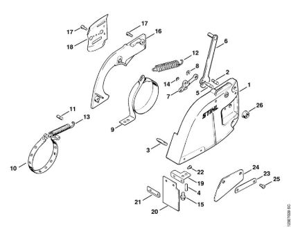 Chain brake Gasoline chain saws (MS) 056 Stihl