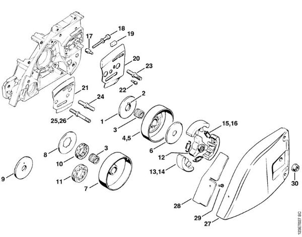Clutch Gasoline chain saws (MS) 056 Stihl