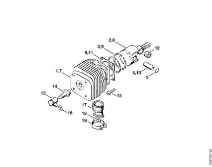 Cylinder Gasoline chain saws (MS) 056 Stihl