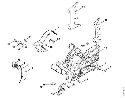 Fan shroud Gasoline chain saws (MS) 056 Stihl