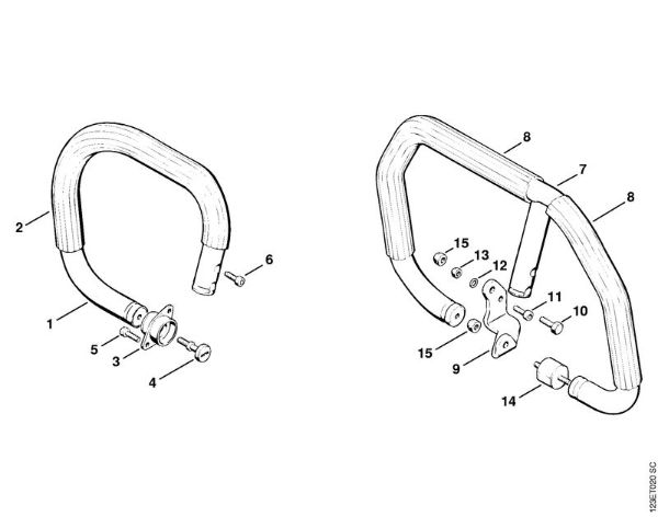 Handlebar Gasoline chain saws (MS) 056 Stihl