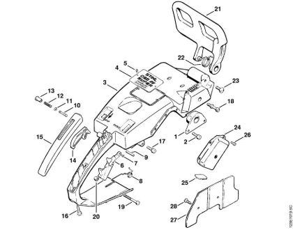 Handle frame Gasoline chain saws (MS) 056 S Stihl
