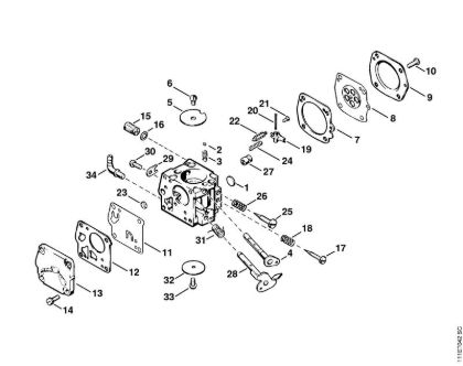 Carburetor Tillotson Gasoline chain saws (MS) 075 AVE Stihl