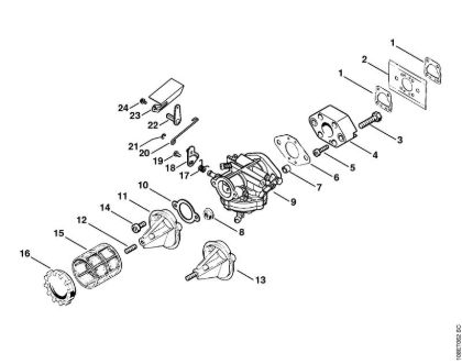 Air filter Gasoline chain saws (MS) 08 SEQ Stihl