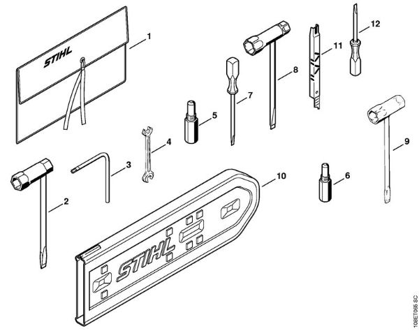 Tools, Extras Gasoline chain saws (MS) 08 SEQ Stihl