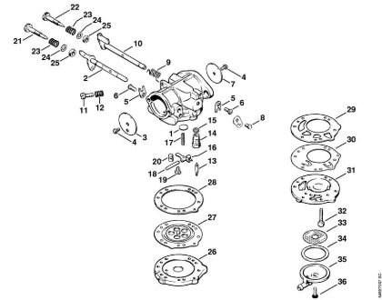 Carburetor LB-S9 Gasoline chain saws (MS) 090 Stihl