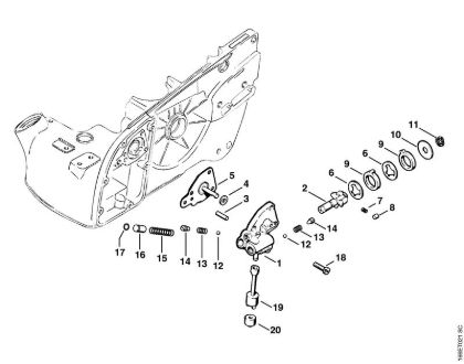 Oil pump Gasoline chain saws (MS) 090 AV Stihl