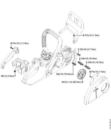 Tightening torques Gasoline chain saws (MS) MS 170 2-MIX Stihl