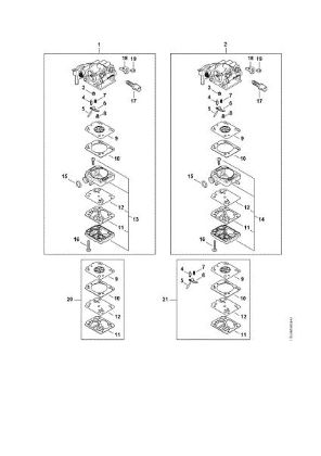 Picture of Carburetor parts MS 172