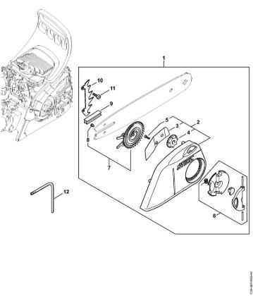Quick chain tensioner MS 181 Gasoline chain saws (MS) MS 181 Stihl
