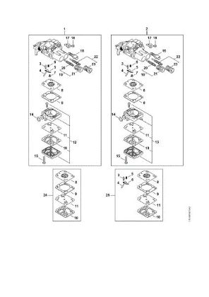 Picture of Carburetor parts MS 182 C-BE