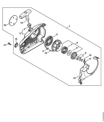 Rewind starter ErgoStart/Easy2Start Gasoline chain saws (MS) MS 194 C-E Stihl