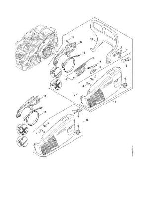 Picture of Chain sprocket cover MS 194 T