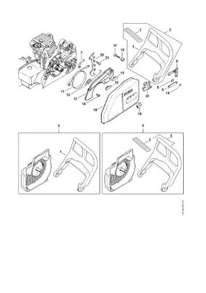 Picture of Hand guard, Chain brake MS 210 C-BE