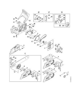 Picture of Clutch, Chain brake MS 212