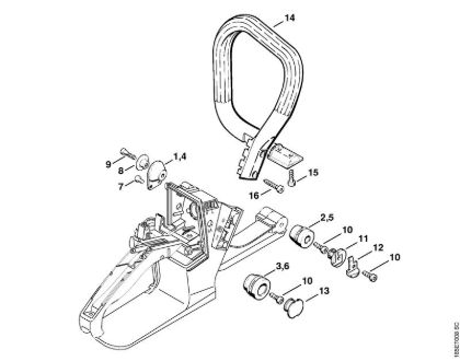 AV system Gasoline chain saws (MS) MS 240 Stihl