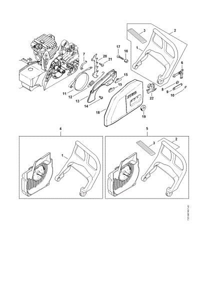 Picture of Hand guard, Chain brake MS 250