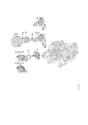 Picture of Carburetor bracket, Air filter MS 261 C-BM