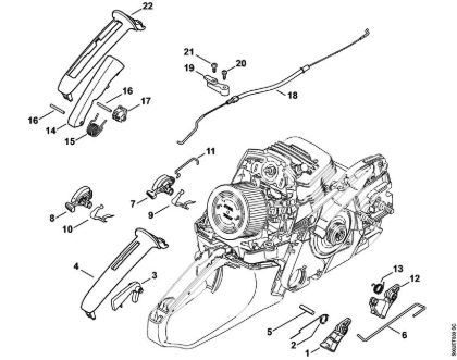 Throttle control Gasoline chain saws (MS) MS 261 C-BM Stihl
