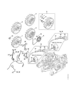 Picture of Ignition system, Wiring harness MS 261 C-Q