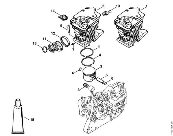 Cylinder MS 280 Gasoline chain saws (MS) MS 280 Stihl