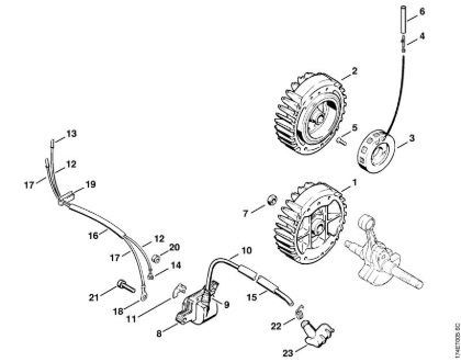 Ignition system Gasoline chain saws (MS) MS 360 WVH Stihl